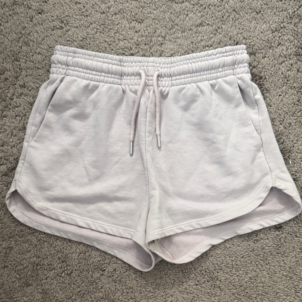 H&M Women's Soft Pink White Athletic Shorts